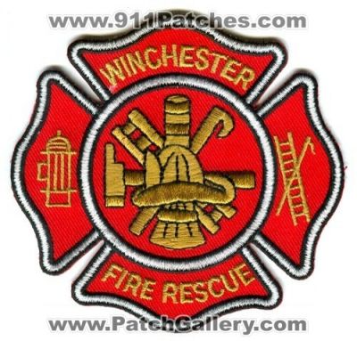 Winchester Fire Rescue Department (UNKNOWN STATE)
Scan By: PatchGallery.com
Keywords: dept.