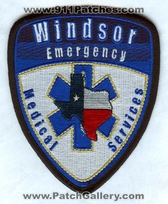 Windsor Emergency Medical Services Patch (Texas)
[b]Scan From: Our Collection[/b]
Keywords: ems