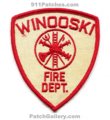 Winooski Fire Department Patch (Vermont)
Scan By: PatchGallery.com
Keywords: dept.