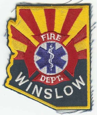 Winslow Fire Dept
Thanks to PaulsFirePatches.com for this scan.
Keywords: arizona department