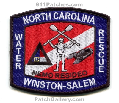 Winston Salem Fire Department Water Rescue Patch (North Carolina)
Scan By: PatchGallery.com
Keywords: dept. dive nemo resideo