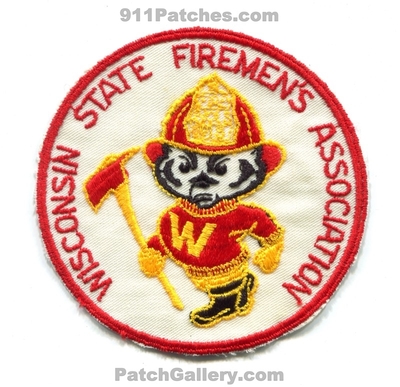 Wisconsin State Firemens Association Patch (Wisconsin)
Scan By: PatchGallery.com
Keywords: assoc. assn. department dept.