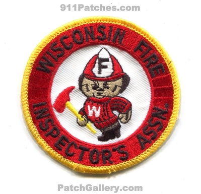 Wisconsin Fire Inspectors Association Patch (Wisconsin)
Scan By: PatchGallery.com
Keywords: assoc. assn. department dept. university badgers