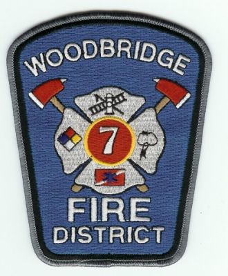 Woodbridge Fire District 7
Thanks to PaulsFirePatches.com for this scan.
Keywords: california