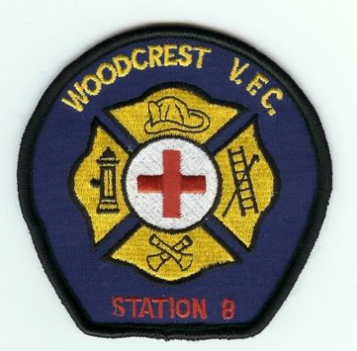 Woodcrest VFC Station 8
Thanks to PaulsFirePatches.com for this scan.
Keywords: california fire volunteer company