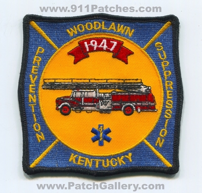 Woodlawn Fire Department Patch (Kentucky)
Scan By: PatchGallery.com
Keywords: dept. prevention suppression 1947