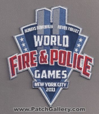 World Fire and Police Games New York City 2011 (New York)
Thanks to Paul Howard for this scan.
Keywords: &