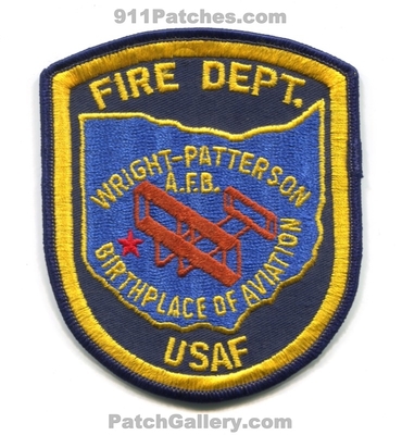 Wright Patterson Air Force Base AFB Fire Department USAF Military Patch (Ohio)
Scan By: PatchGallery.com
Keywords: a.f.b. dept. u.s.a.f. birthplace of aviation
