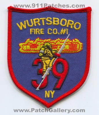 Wurtsboro Fire Company Number 1 Sullivan County 39 Patch (New York)
Scan By: PatchGallery.com
Keywords: co. no. #1 department dept.