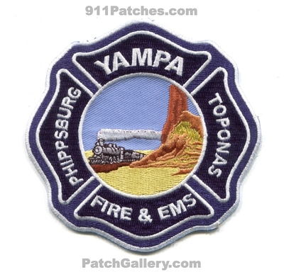 Yampa Fire Protection District Patch (Colorado)
[b]Scan From: Our Collection[/b]
Keywords: prot. dist. department dept. & and ems phippsburg toponas