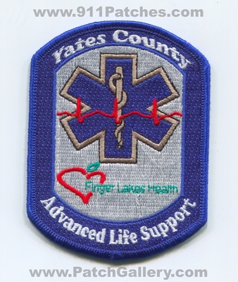 Yates County Advanced Life Support ALS EMS Patch (New York)
Scan By: PatchGallery.com
Keywords: co. emergency medical services ambulance finger lakes health