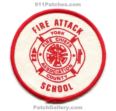 York County Fire Chiefs Association Fire Attack School Patch (Pennsylvania)
Scan By: PatchGallery.com
Keywords: co. assoc. assn. department dept.