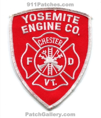 Yosemite Engine Company Chester Fire Department Patch (Vermont)
Scan By: PatchGallery.com
Keywords: the co. dept. fd