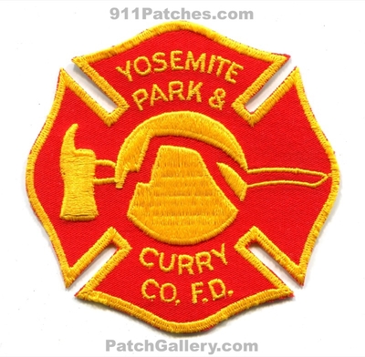 Yosemite Park and Curry County Fire Department Patch (California)
Scan By: PatchGallery.com
Keywords: & co. f.d. fd dept.