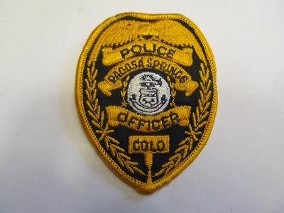 Pagosa Springs Police Department Officer Patch (Colorado)
Uploaded by PatchGallery.com
