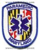 Maryland-State-Certified-Paramedic-EMS-Patch-Maryland-Patches-MDEr.jpg