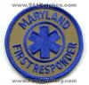 Maryland-State-First-Responder-EMS-Patch-Maryland-Patches-MDEr.jpg