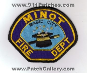 Minot Fire Department Patch (North Dakota)
Thanks to diveresq5 for this scan.
Keywords: dept. magic city