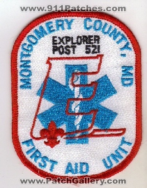 Montgomery County First Aid Unit Explorer Post 521 (Maryland)
Thanks to diveresq5 for this scan.
Keywords: ems