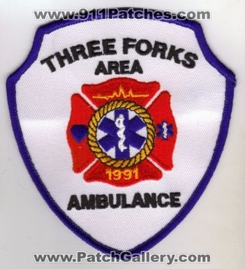 Three Forks Area Ambulance (Montana)
Thanks to diveresq5 for this scan.
Keywords: ems