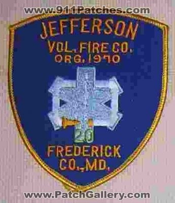 Jefferson Vol Fire Co 20 (Maryland)
Thanks to diveresq5 for this picture.
County: Frederick
Keywords: volunteer company