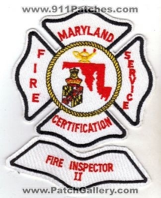 Maryland Fire Service Certification Fire Inspector II
Thanks to diveresq5 for this scan.
