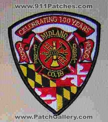Midland Fire Dept Co 18 100 Years (Maryland)
Thanks to diveresq5 for this picture.
Keywords: department company