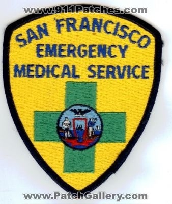San Francisco Emergency Medical Service (California)
Thanks to PaulsFirePatches.com for this scan.
Keywords: ems