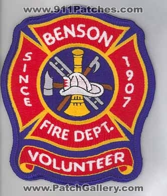 Benson Volunteer Fire Department  (Arizona)
Thanks to firevette for this scan.
Keywords: dept