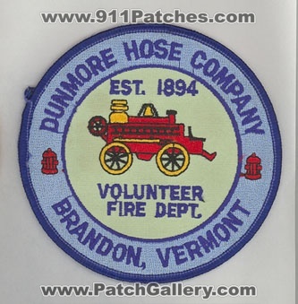 Dunmore Hose Company Volunteer Fire Department (Vermont)
Thanks to firevette for this scan.
Keywords: dept brandon