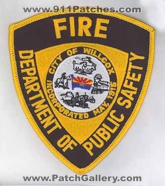 Willcox Department of Public Safety Fire (Arizona)
Thanks to firevette for this scan.
Keywords: dps