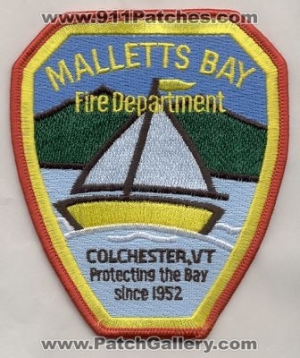 Malletts Bay Fire Department (Vermont)
Thanks to firevette for this scan.
Keywords: dept. colchester vt.