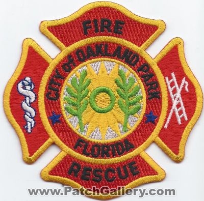 Oakland Park Fire Rescue Department (Florida)
Thanks to Walts Patches for this scan.
Keywords: dept. city of