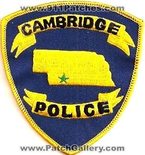 Cambridge Police (Nebraska)
Thanks to mhunt8385 for this scan.
