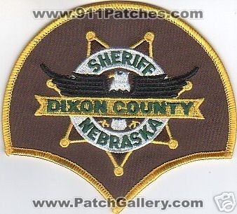 Dixon County Sheriff (Nebraska)
Thanks to mhunt8385 for this scan.

