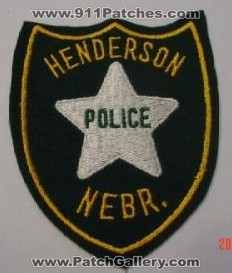 Henderson Police Department (Nebraska)
Thanks to mhunt8385 for this picture.
Keywords: dept. nebr.