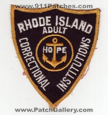 Rhode Island Adult Correctional Institutions (Rhode Island)
Thanks to captsnug1 for this scan.
Keywords: doc hdpe