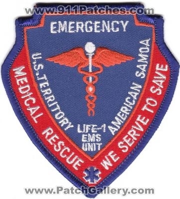 US Territory American Samoa Life-1 EMS Unit (Samoa)
Thanks to rbrown962 for this scan.
Keywords: u.s. medical rescue emergency