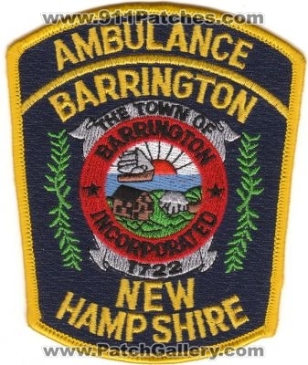 Barrington Ambulance (New Hampshire)
Thanks to rbrown962 for this scan.
Keywords: ems the town of