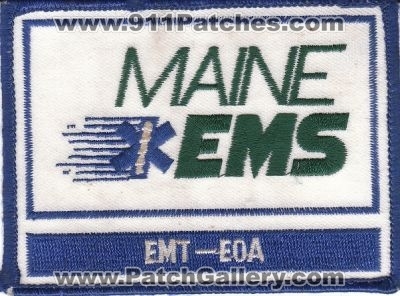 Maine State EMS EMT-EOA (Maine)
Thanks to rbrown962 for this scan.
