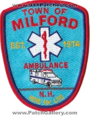 Milford Ambulance (New Hampshire)
Thanks to rbrown962 for this scan.
Keywords: ems town of n.h.