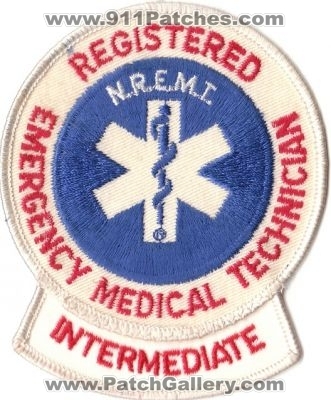 National Registry of Emergency Medical Technicians Intermediate
Thanks to rbrown962 for this scan.
Keywords: n.r.e.m.t. nremt registered