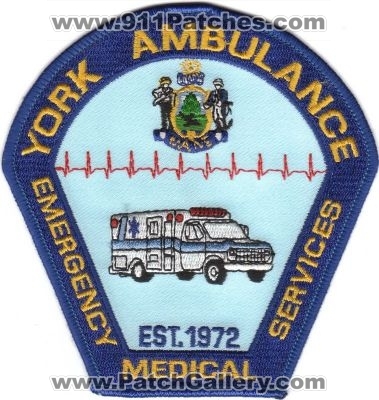 York Ambulance Emergency Medical Services (Maine)
Thanks to rbrown962 for this scan.
Keywords: ems