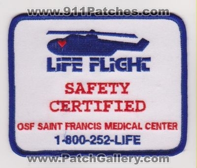 Life Flight Safety Certified (Illinois)
Thanks to yuriilev for this scan.
Keywords: st. lifeflight air medical helicopter ambulance 1-800-252-life OSF Saint Francis Medical Center