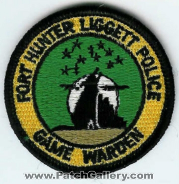 California - Fort Hunter Liggett Police Department Game Warden
Thanks to dowelljr1167 for this scan.
Keywords: ft. dept. DOD US Army