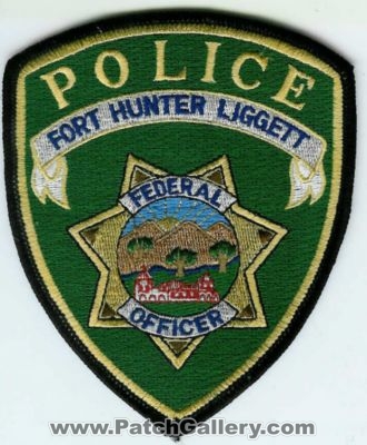California - Fort Hunter Liggett Police Department Federal Officer
Thanks to dowelljr1167 for this scan.
Keywords: dod us army ft. dept.