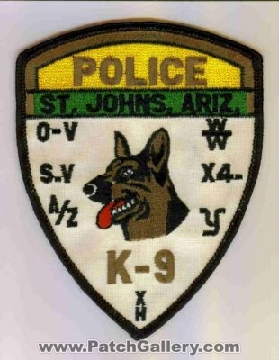Saint Johns Police Department K9 (Arizona)
Thanks to dowelljr1167 for this scan.
Keywords: st. john&#039;s dept. k-9