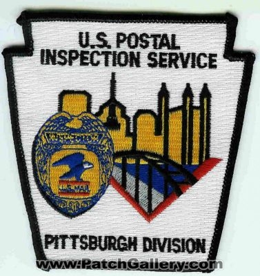 United States Postal Inspection Service USPIS Pittsburgh Division
Thanks to dowelljr1167 for this scan.
Keywords: u.s.p.i.s.