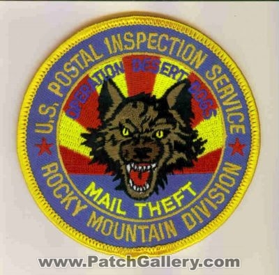 United States Postal Inspection Service USPIS Rocky Mountain Division Operation Desert Dogs Mail Theft
Thanks to dowelljr1167 for this scan.
Keywords: u.s.p.i.s.