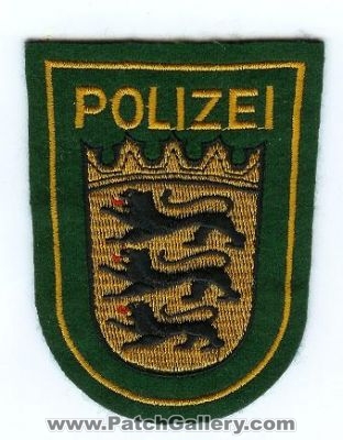 Baden-Württemberg State Police (Germany)
Thanks to lnielsen63 for this scan.
Keywords: polizei